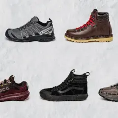 Vielfalt an Sneaker Marken: von lässigen Clarks über sportliche Salomon bis zu robusten Wanderschuhen.