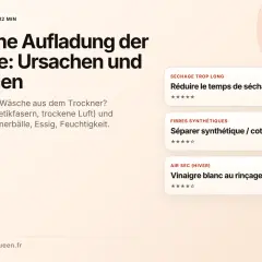 Statische Aufladung der Wäsche verhindern: Ursachen und Lösungen für trockene Wäsche. Tipps wie Trocknerbälle und Essig helfen.