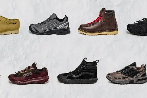 Vielfalt an Sneaker Marken: von lässigen Clarks über sportliche Salomon bis zu robusten Wanderschuhen.