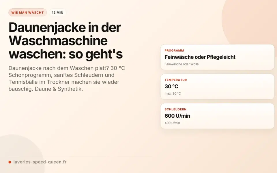 Daunenjacke waschen und trocknen - so bleibt sie bauschig